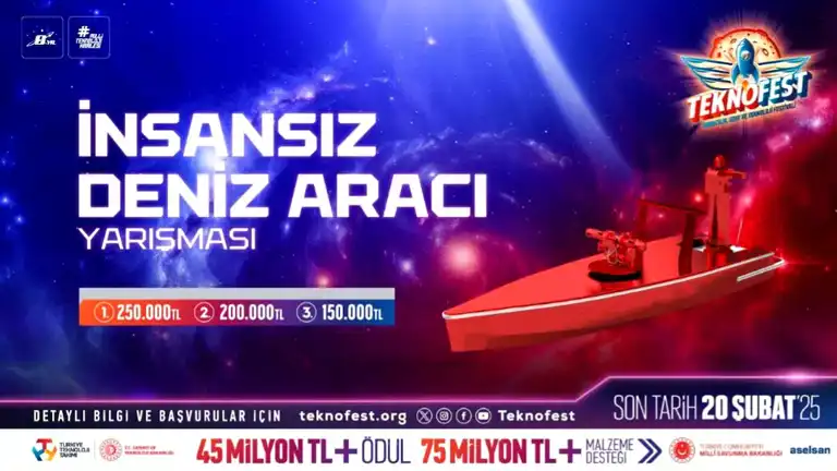 TEKNOFEST'te İnsansız Deniz Aracı Yarışması! Başvurular Devam Ediyor